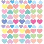Colorful Love Heart Wall Stickers – Modern Waterproof Wall Decals (10 Pieces Full Set - 110 Stickers Total) - Image 5