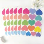 Colorful Love Heart Wall Stickers – Modern Waterproof Wall Decals (10 Pieces Full Set - 110 Stickers Total) - Image 4
