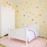 Colorful Dot Wall Stickers – Waterproof PVC Wall Decals for Kids Room & Home Decor (130 Dots | 10 Sheet Full Set) - Image 3