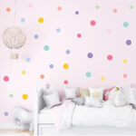 Colorful Dot Wall Stickers – Waterproof PVC Wall Decals for Kids Room & Home Decor (130 Dots | 10 Sheet Full Set) - Image 2