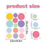 Colorful Dot Wall Stickers – Waterproof PVC Wall Decals for Kids Room & Home Decor (130 Dots | 10 Sheet Full Set) - Image 6