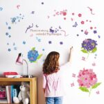 Colorful Natural Flower Wall Stickers – Traceless Self-Adhesive - Image 3