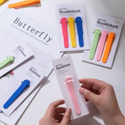 6 (Pcs) Automatic Silicone Reading Bookmark – Smart Way to Mark Your Page
